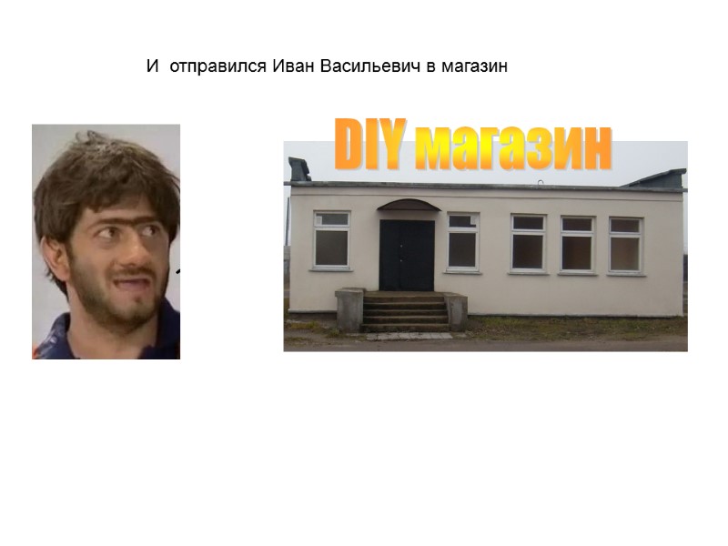 И  отправился Иван Васильевич в магазин DIY магазин